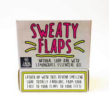 Sweaty Flaps Award-Winning Soap | Funny Gift | Lemongrass | Christmas Gift | Stocking Filler | Valentine