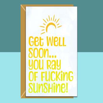 Funny Get Well Soon Card  - Operation Recovery - Knee Surgery - Hip Replacement - Any other recovery - For him or For Her - Personalised