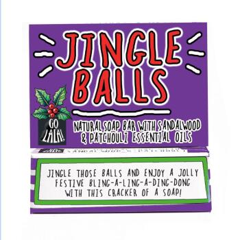 Jingle Balls Christmas Soap |  Sandalwood & Patchouli | Funny Gift | Vegan | Stocking Filler | Secret Santa
