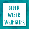 Holy Mackerel older wiser wrinklier funny birthday card - from the Frankly My Dear humour and celebrations range - 15cm square and blank inside for your message - made in the UK