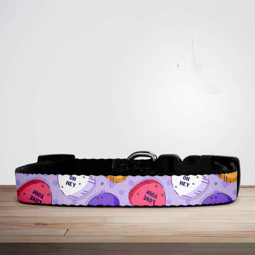 Valentine's Day Candy Hearts Dog/Puppy Collar