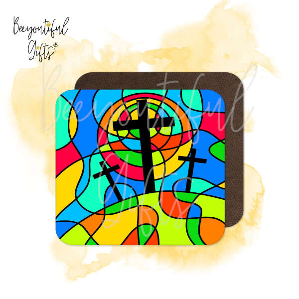 Easter Coaster - Easter Stained Glass Window