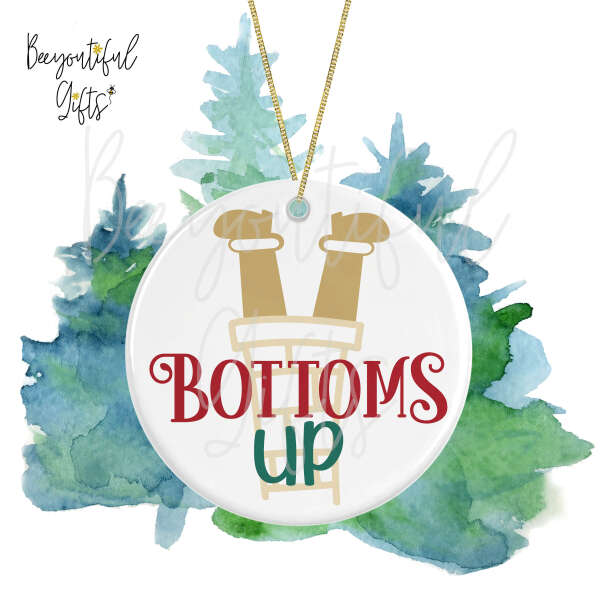 Ceramic Christmas Tree Decoration - Bottoms Up