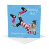 Celebrate hard birthday card for her - designed by Erica Sturla - 15cm square and blank inside, made in the UK