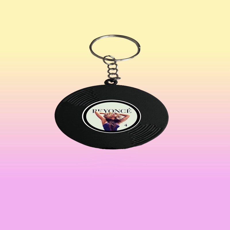 Beyonc&eacute; Vinyl 3D Print Keychains / Keyrings - 4