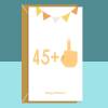Funny 46th Birthday Card - Middle Finger - Cheeky - For him or for her - Turning 46 years old - Can be personalised inside if required - Blank inside