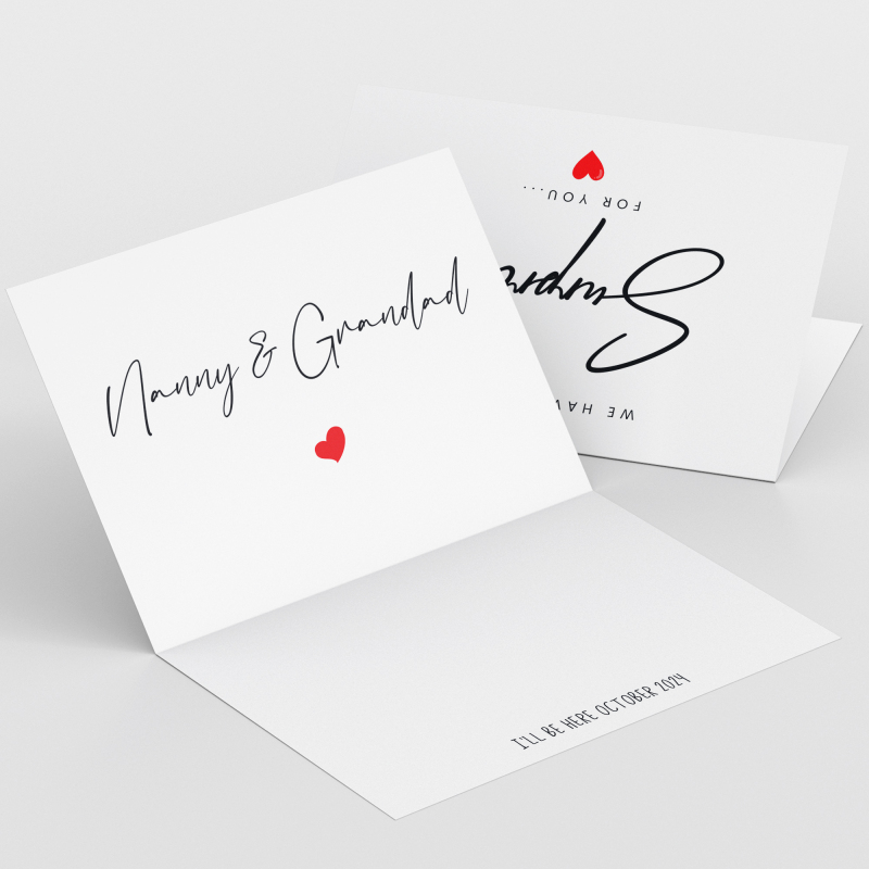 We Have a Little Surprise for You Balloons Pregnancy Reveal Cards - A6 - 4.1" x 5.8"