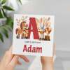 Children's Birthday Card, Personalised for Son, Daughter, Grandson, Granddaughter, Farm Animals, Recycled Card - Square (5.5x5.5) / Blank Inside