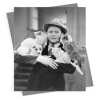 Animal lover, photographic black and white card featuring cats and dogs - 12.6 x 17.7cm and blank inside - made in the UK