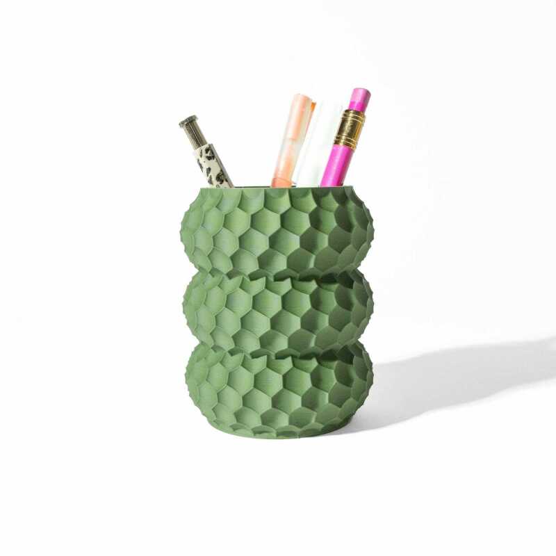 The Okos Pen Holder - Desk Organiser and Pencil Cup Holder - Black