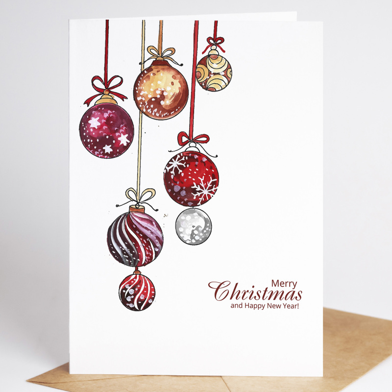 Corporate Christmas Cards Branded | Corporate | Company | Christmas Cards for Clients  Staff, Co-Workers, Teams & Clubs Christmas Cards - A6 - 4.1" x 5.8"