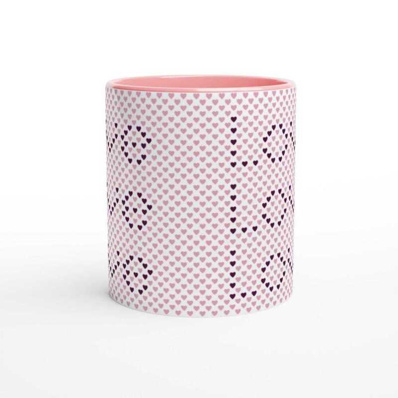 Pink Love Heart Mug