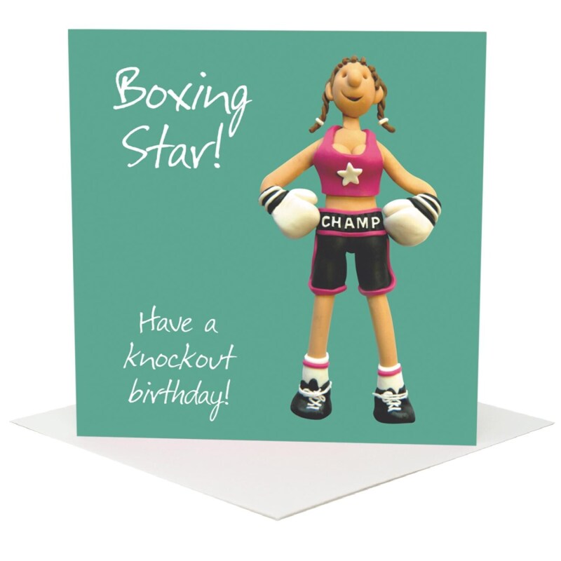 Boxing Birthday Card for Her - Erica Sturla Design