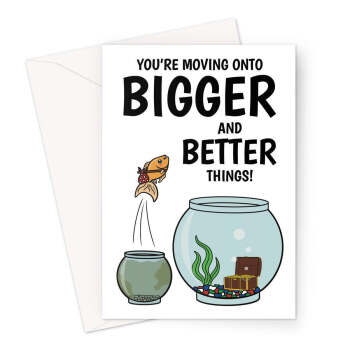 Congratulations New Job Card - Bigger And Better Things