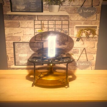 Vintage brass No 55 camping cooker - converted to electric - Made in England