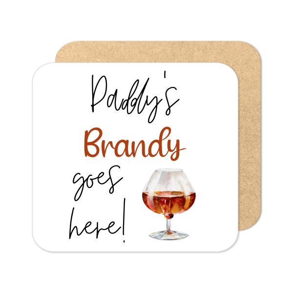 Personalised Drinks Coaster - Name's Brandy Goes Here!