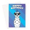 Dalmatian Dog Birthday Card - A5 Portrait - 1 Card