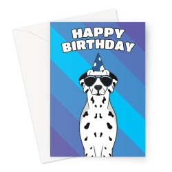 Dalmatian Dog Birthday Card