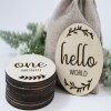 Baby Milestone Disc Set - New Baby Gift and Baby Shower Gifts / Wooden Photo Prop / Newborn Gift Ideas /Milestone Cards