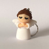 Tiny Angel Keyring - White