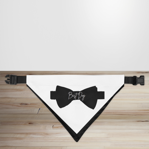 'Best Dog' Design Wedding Party Dog/Puppy Bandana