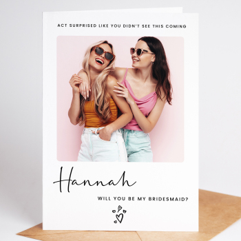 Bridesmaid Proposal Card - Will you be my Personalised Card