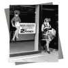 Cleaning by the inch- Black and white photographic dry cleaners card - 12.6 x 17.7cm and blank inside, made in the UK