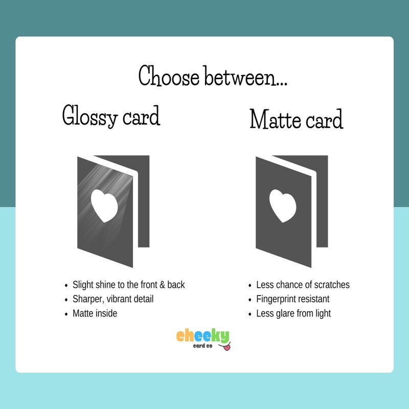 Boyfriend Valentines Card - Personalised - Cute, cheeky Valentine's Card for your BF - can be customised inside - Blank inside - Regular - Matte