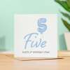 Personalisable 5th Birthday Card For Boy Five Year Old Birthday Card Custom Card For Fifth Birthday For Boy Happy 5th Birthday Card - Square (5.5x5.5) / Blank Inside