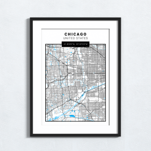 Map Print - Chicago - United States