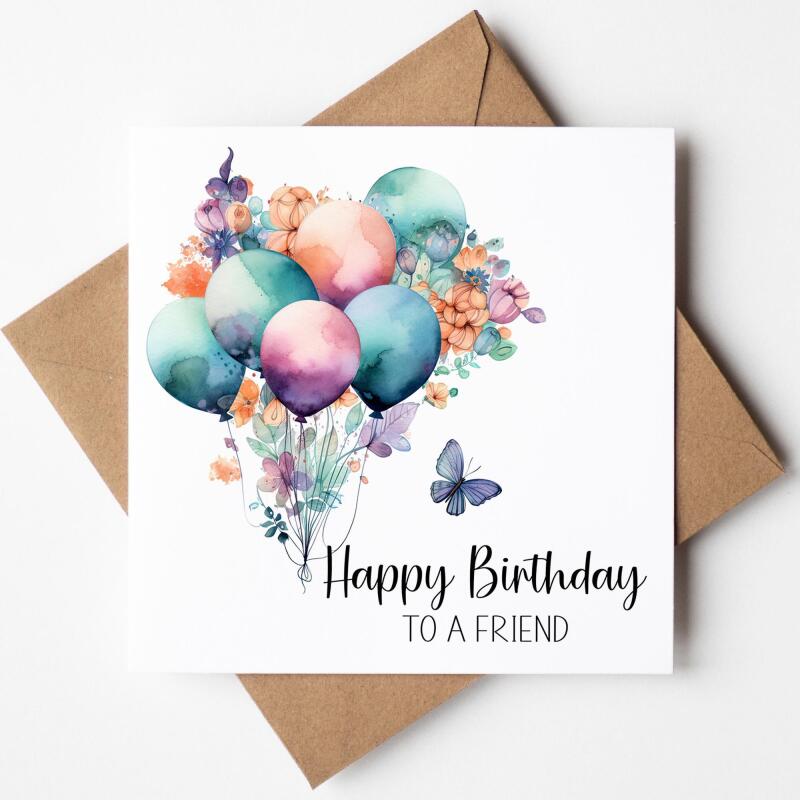 Birthday Card For Friends, Friend Birthday Card, Card for Bestie, Happy Birthday to the kind of Friend everyone wishes they had, Best Friend - Leave it Blank