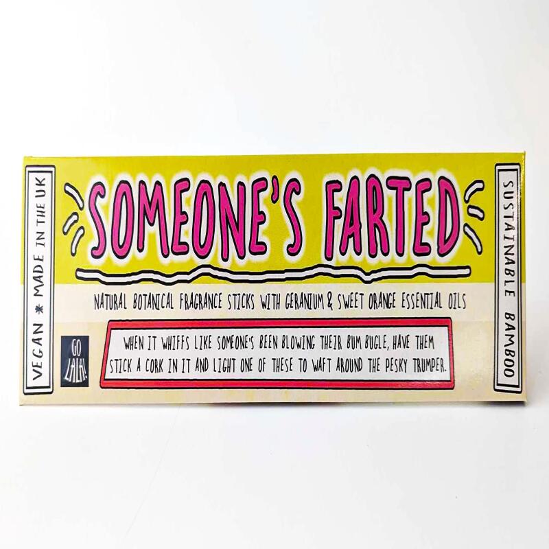 SOMEONE'S FARTED Funny Smells Fragrance Sticks | Vegan | Aromatherapy | Funny Gift | Stocking Filler | Secret Santa |