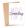 Personalised Thank You Teacher Card - Teacher's Name Miss/Mrs/Mr - Small - Approx. A6 | 105mm x 14.8mm | 4.1in x 5.8in