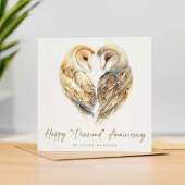 60th Anniversary Card Diamond Anniversary 60 Year Anniversary Card For Husband Owl Anniversary Card For Wife Sixty Year Anniversary Card