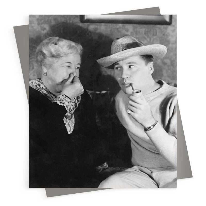 Is that you? - vintage black and white themed card - 12.6 x 17.7cm and blank inside - made in the UK