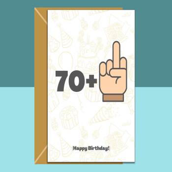 71st Birthday Card - Personalised inside if required - For dad, mum, grandpa, nana - Perfect funny card for someone turning 71 years old