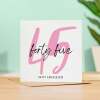 45 Year Anniversary Card For 45th Wedding Anniversary For Him or Her Wife Husband Card For Forty Five Anniversary - Square (5.5x5.5) / Blank Inside