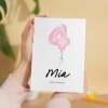 Personalised 4th Birthday Card For Girl Four Year Old Birthday Card Custom Card For Fourth Birthday For Girl Happy 4th Birthday Card - Portrait (5x7) / Blank Inside