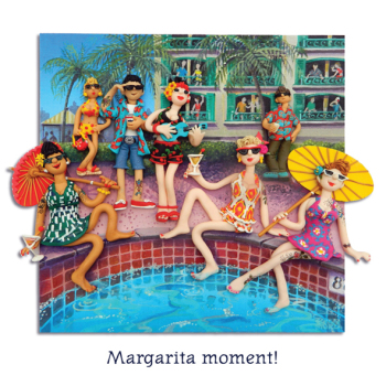 Margarita Moment Blank Greeting Card Any Occasion Erica Sturla Art Cards