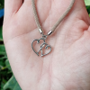 Grey kids bracelet with a Heart Charm