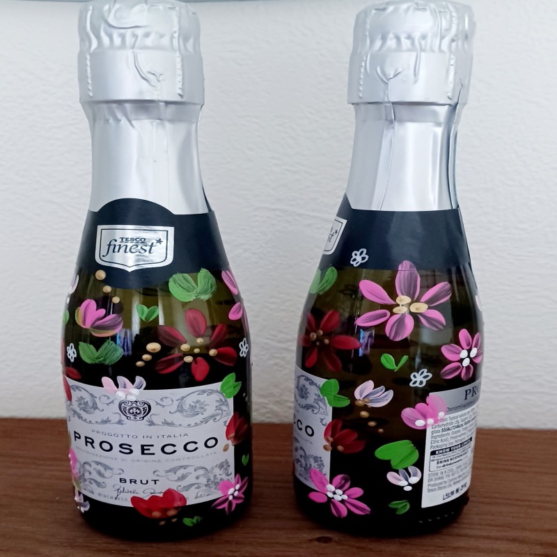 Hand Painted Bottles Christmas Birthday Anniversary Gift Ideas - Mini/Small up to 37.5cl
