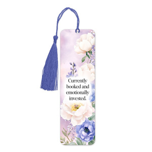 Aluminium Bookmark with Tassel - Currently Booked And Emotionally Invested