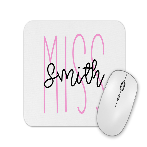 Personalised Mouse Mat - Teacher's Name Miss/Mrs/Mr