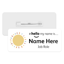 #hello my name is... Name Badge - Sunshine