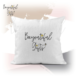 Photo Upload Gift - Cushion Cover with Canvas Effect (Filled)