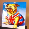 Metal Table Clock Signs - British Bulldog - Fathers/Mothers Day - Man/She Cave