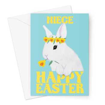 Cute Niece Easter Bunny Card
