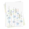Chicory & grass greeting card -  designed by Eloise Hall - 15.7 x 11cm and blank inside, made in the UK