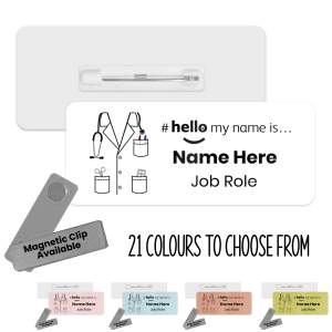 #hello my name is... Name Badge - Colour Doctor Scrubs