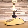 Rotary Dial Telephones Vintage Cream Lamp, With white rim spots and green rotary, 1970s GPO 746 Models